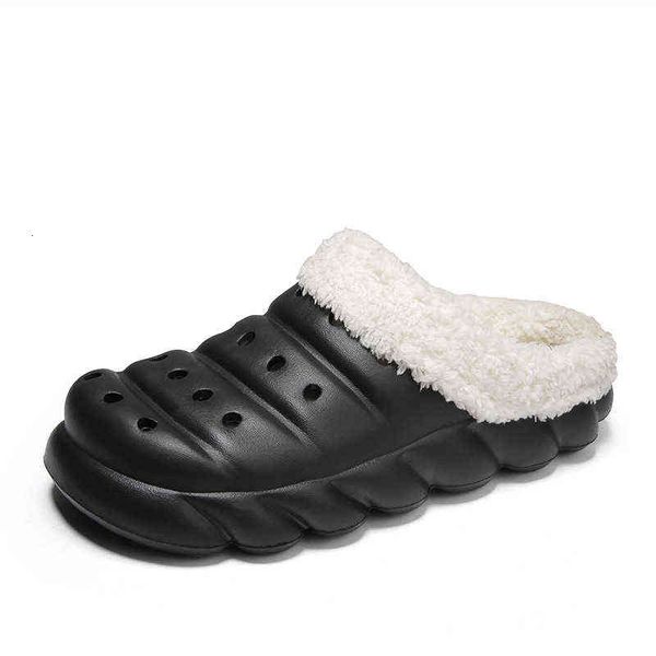 men's cotton slippers men's warm shoes winter home antiskid waterproof indoor excrement feeling, Black
men's cotton slippers men's warm shoes winter home antiskid waterproof indoor excrement feeling, Black