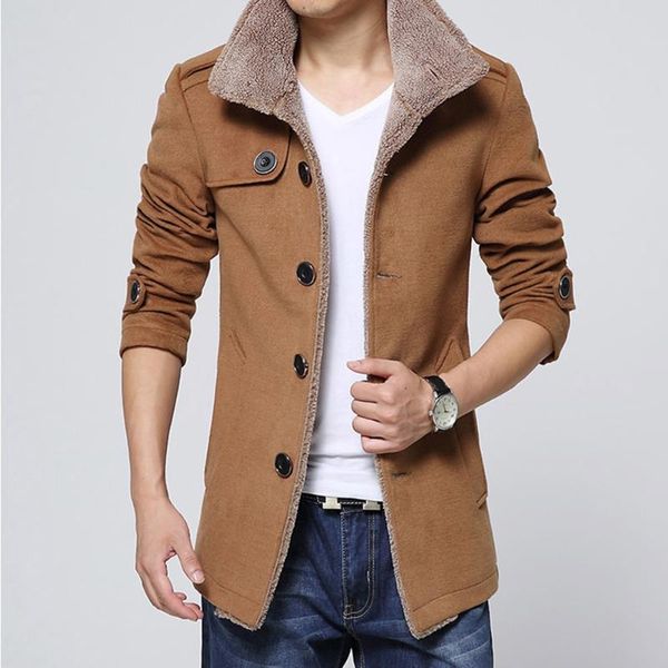 men's trench coats winter spring jacket coat casual turn down collar slim long button, Tan;black
men's trench coats winter spring jacket coat casual turn down collar slim long button, Tan;black