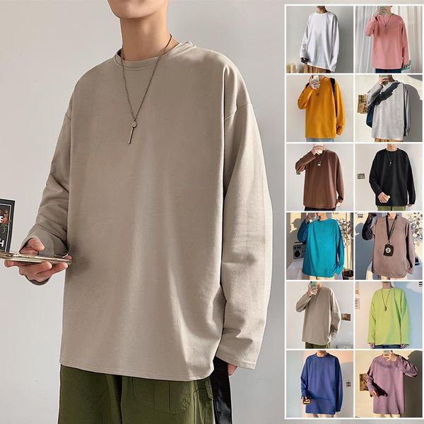 solid color men white long sleeve t shirts korean hip hop oversized man casual tee men's streetwear t shirts1, White;black
solid color men white long sleeve t shirts korean hip hop oversized man casual tee men's streetwear t shirts1, White;black