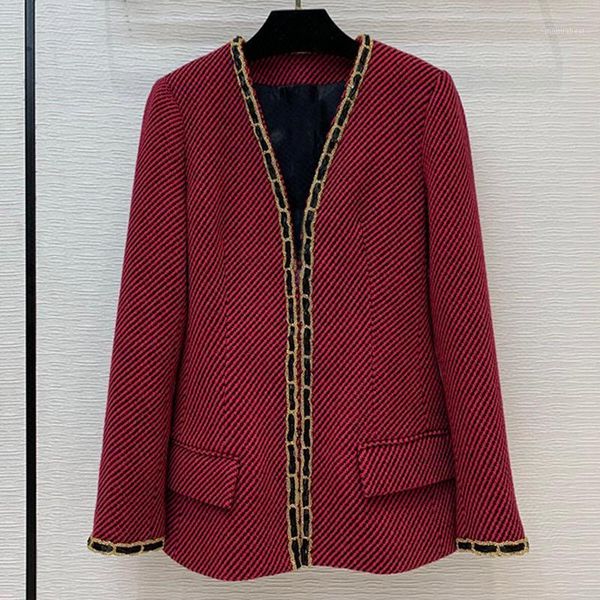 vangull chic thicken plaid women wool coat winter slim double breasted long women outerwear office lady pocket coat1, Black
vangull chic thicken plaid women wool coat winter slim double breasted long women outerwear office lady pocket coat1, Black