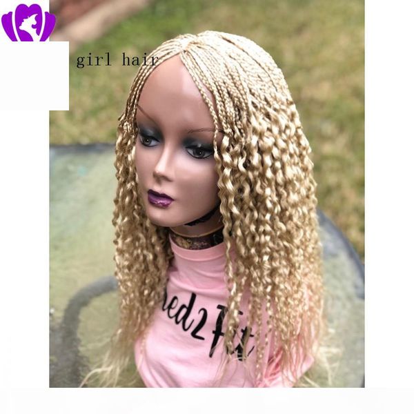 fashion 180density 24inches box braids curly wig crochet braid synthetic lace front wig blonde color braiding hair lace wig for women, Black;brown
fashion 180density 24inches box braids curly wig crochet braid synthetic lace front wig blonde color braiding hair lace wig for women, Black;brown