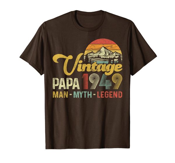 mens vintage 1949 papa man myth legend tee 70th birthday for dad t-shirt, White;black
mens vintage 1949 papa man myth legend tee 70th birthday for dad t-shirt, White;black