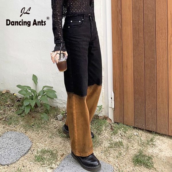 woman jeans straight gradients colorblock long length high waist vintage pantsloose autumn korean new women fashion trousers, Blue
woman jeans straight gradients colorblock long length high waist vintage pantsloose autumn korean new women fashion trousers, Blue