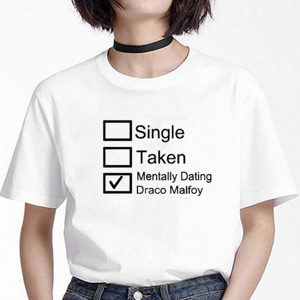 women's t-shirt cotton draco malfoy inspired take single mentally dating short sleeve oversized vintage shirts women plus size summer g, White
women's t-shirt cotton draco malfoy inspired take single mentally dating short sleeve oversized vintage shirts women plus size summer g, White