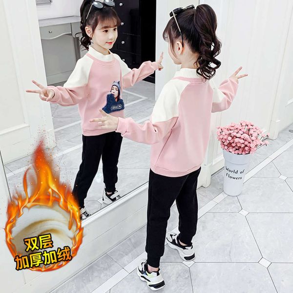 winter girls' thickened sweater 2021 new cloth plush loose color contrast medium and large children's foreign sle bottom coat ovza, Black
winter girls' thickened sweater 2021 new cloth plush loose color contrast medium and large children's foreign sle bottom coat ovza, Black