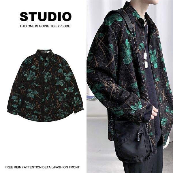 2021 men's autumn thin new winter knitted or long sleeve printed jacket lapels youth clothes iu6z, Black;brown
2021 men's autumn thin new winter knitted or long sleeve printed jacket lapels youth clothes iu6z, Black;brown