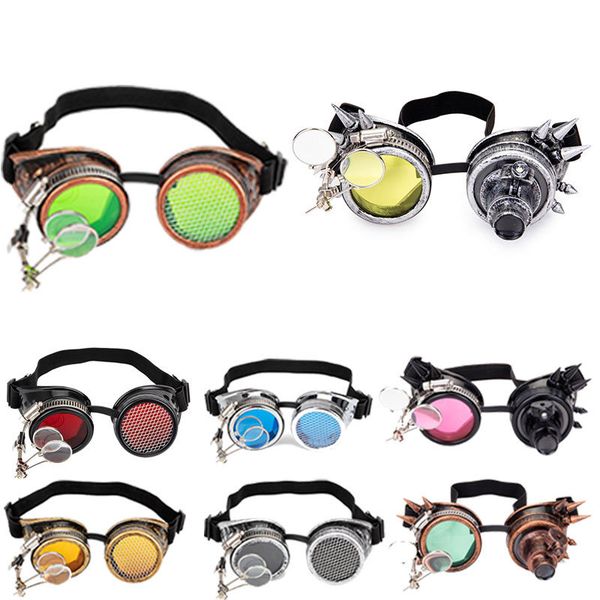 lelinta steampunk cosplay vintage victorian rivet glasses welding gothic kaleidoscope colorful retro goggles, White;black
lelinta steampunk cosplay vintage victorian rivet glasses welding gothic kaleidoscope colorful retro goggles, White;black