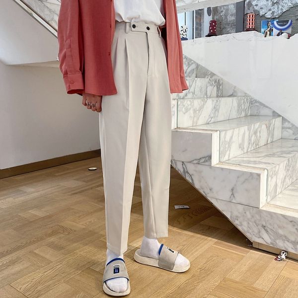 summer solid fashion brand men's casual pants casual pants small straight tube loose pleated capris men's large trousers hl4jn, Blue
summer solid fashion brand men's casual pants casual pants small straight tube loose pleated capris men's large trousers hl4jn, Blue