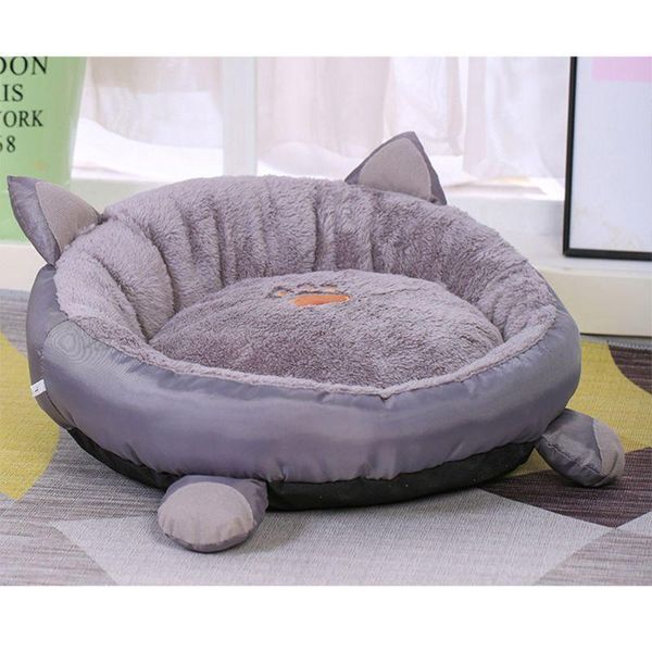 cotton pet bed house winter warm sleep mat round cushion kitten dog kennel t5eb