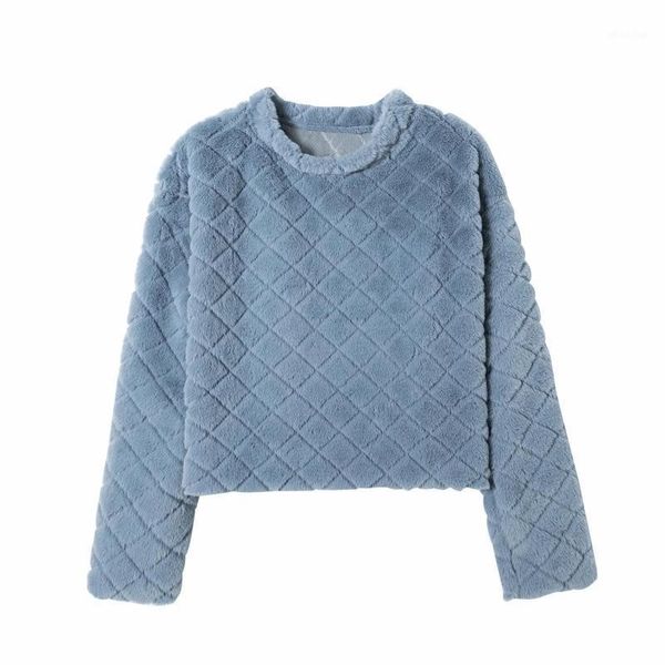 autumn women diamond plaid artificial plush pullovers casual lady o neck long sleeve loose sweatshirts sw10361, Black
autumn women diamond plaid artificial plush pullovers casual lady o neck long sleeve loose sweatshirts sw10361, Black