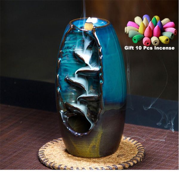 with 10cones gift waterfall incense burner ceramic incense holder,option for mixed incense cones (burner size l and wmtsow
with 10cones gift waterfall incense burner ceramic incense holder,option for mixed incense cones (burner size l and wmtsow
