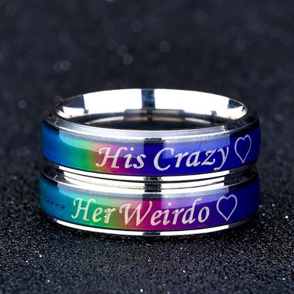 fashion men women temperature ring titanium rings for couple lover colorful stainless steel jewelry magic intelligent gifts, Slivery;golden
fashion men women temperature ring titanium rings for couple lover colorful stainless steel jewelry magic intelligent gifts, Slivery;golden