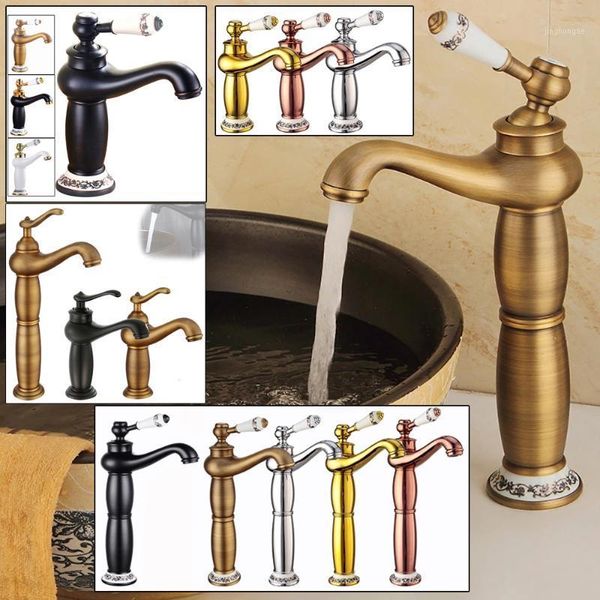 bathroom faucet antique bronze finish brass basin sink faucet single handle water taps1
bathroom faucet antique bronze finish brass basin sink faucet single handle water taps1
