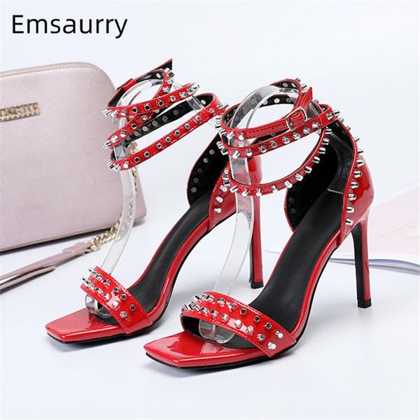 dress shoes rivet gladiator sandals women one-strap square toe ankle strappy thin high heels sandalias mujer 2021 summer woman, Black
dress shoes rivet gladiator sandals women one-strap square toe ankle strappy thin high heels sandalias mujer 2021 summer woman, Black
