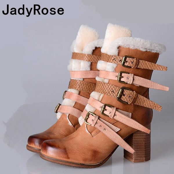 jadyrose women winter snow boots genuine leather bottine femme fashion botas mujer gladiator chunky high heels zapatos mujer, Black
jadyrose women winter snow boots genuine leather bottine femme fashion botas mujer gladiator chunky high heels zapatos mujer, Black