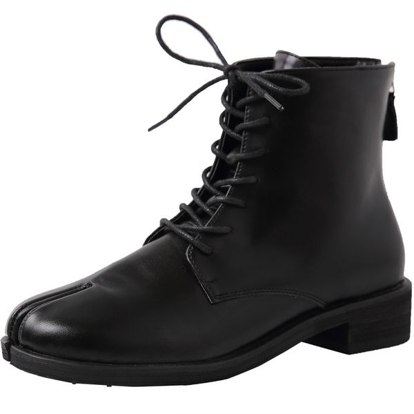 boots women 2021 autumn split toe lace-up mid-calf round boot mid heel square pu zipper woman, Black
boots women 2021 autumn split toe lace-up mid-calf round boot mid heel square pu zipper woman, Black