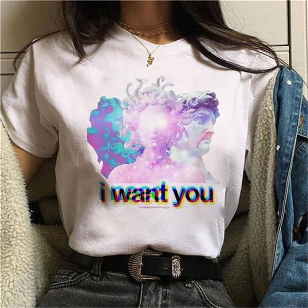 aesthetic t-shirt fashion personality woman vintage art t shirt women punk harajuku short sleeve tee shirts clothes, White
aesthetic t-shirt fashion personality woman vintage art t shirt women punk harajuku short sleeve tee shirts clothes, White