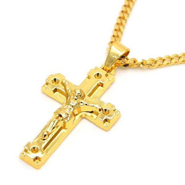 three-dimensional thick cross necklace of jesus christ in distress hip hop pendant maintains color long cross necklace, Golden;silver
three-dimensional thick cross necklace of jesus christ in distress hip hop pendant maintains color long cross necklace, Golden;silver
