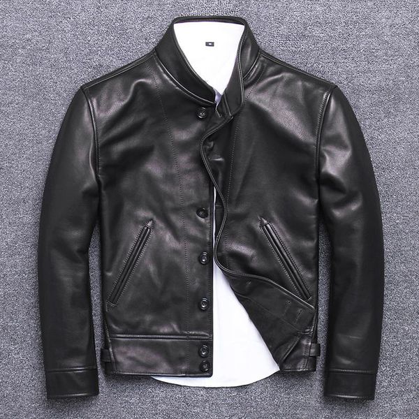 genuine jacket men real cowhide coat vintage bomber cow leather jackets chaqueta cuero hombre u-2206 kj42021, Black
genuine jacket men real cowhide coat vintage bomber cow leather jackets chaqueta cuero hombre u-2206 kj42021, Black