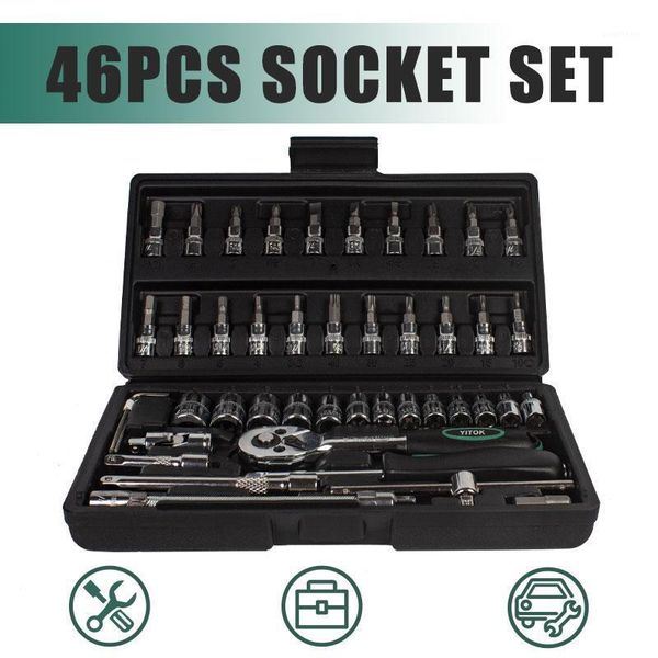 yitok 1/4" 46pcs socket set hand tool bicycle car repair ratchet spanner wrench socket set bicycle car repair tool kits boxed1
yitok 1/4" 46pcs socket set hand tool bicycle car repair ratchet spanner wrench socket set bicycle car repair tool kits boxed1