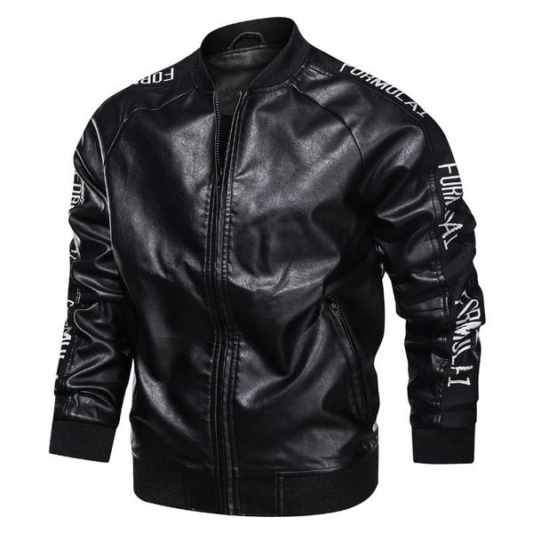 stylish patchwork letter leather jacket men motorbike pu zipper jacket coat men casual baseball collar big size, Black
stylish patchwork letter leather jacket men motorbike pu zipper jacket coat men casual baseball collar big size, Black