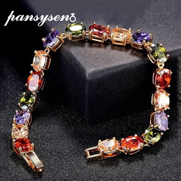pansysen 18cm charms ruby amethyst peridot gemstone 925 sterling silver jewelry bracelets for women fashion bracelet party gifts 1028, Black
pansysen 18cm charms ruby amethyst peridot gemstone 925 sterling silver jewelry bracelets for women fashion bracelet party gifts 1028, Black