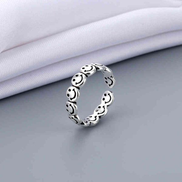 ring vintage ancient silver color happy smiling face open rings for women punk hip hop adjustable ring fashion jewelry
ring vintage ancient silver color happy smiling face open rings for women punk hip hop adjustable ring fashion jewelry