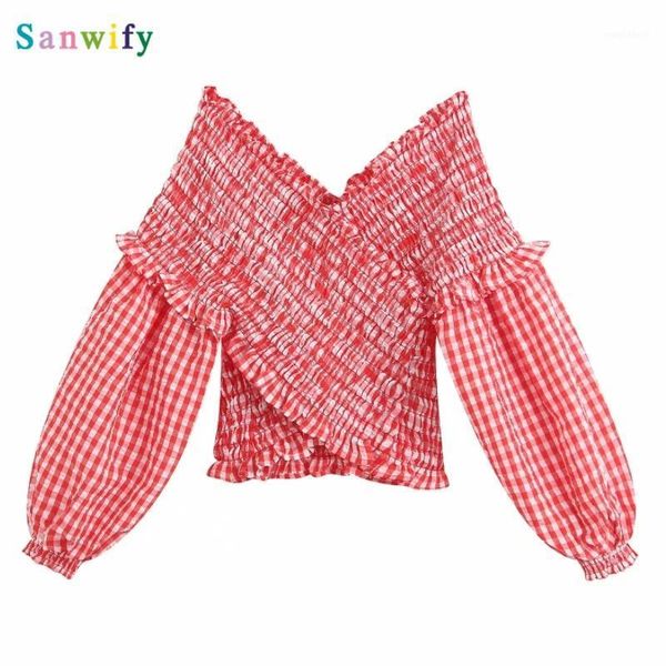 2020 englan style women red plaid elastic short smock blouse shirts women lantern sleeve agaric lace slim femininas ls64361, White
2020 englan style women red plaid elastic short smock blouse shirts women lantern sleeve agaric lace slim femininas ls64361, White
