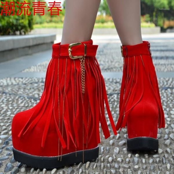 women fashion ankle snow boots 16cm tassel inside heighten boots of thick bottom female 2020 in the winter wedge women1, Black
women fashion ankle snow boots 16cm tassel inside heighten boots of thick bottom female 2020 in the winter wedge women1, Black
