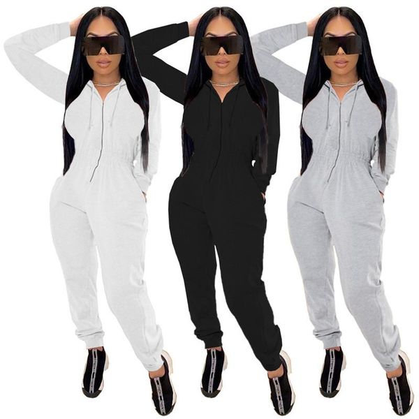 autumn women's fashion casual solid color waist hooded pocket zipper long-sleeved trousers sports jumpsuit wholesale dropshpping, Black;white
autumn women's fashion casual solid color waist hooded pocket zipper long-sleeved trousers sports jumpsuit wholesale dropshpping, Black;white
