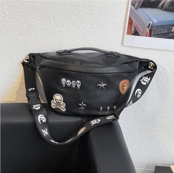 wholesale men handbag street trend rivet punk shoulder bag new men fashion leather chest bag outdoor leisure leather back cycling bag
wholesale men handbag street trend rivet punk shoulder bag new men fashion leather chest bag outdoor leisure leather back cycling bag