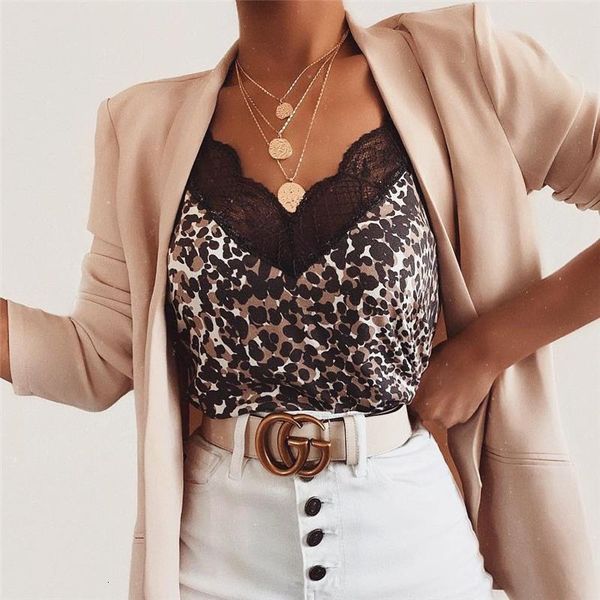 fashion women summer lace leopard snake print tank loose v neck vest ladies strappy camisa feminina debardeur femme, White
fashion women summer lace leopard snake print tank loose v neck vest ladies strappy camisa feminina debardeur femme, White