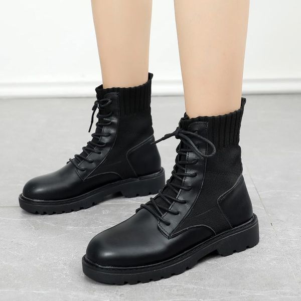 lace up boots boots-women women shoes autumn booties ladies luxury designer flat heel low heels booties round toe 2020 rubber, Black
lace up boots boots-women women shoes autumn booties ladies luxury designer flat heel low heels booties round toe 2020 rubber, Black