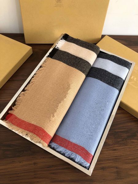 2020 new high-end quality high-specification striped scarf 90% wool plus 10% cashmere fashion white temperament scarf size 60-198cm, Blue;gray
2020 new high-end quality high-specification striped scarf 90% wool plus 10% cashmere fashion white temperament scarf size 60-198cm, Blue;gray