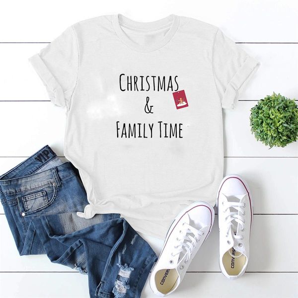 lh20346 2021 summer new half-sleeved bottoming shirt ins tide christmas christmas&family time casual round neck comfortable short sleeve, White
lh20346 2021 summer new half-sleeved bottoming shirt ins tide christmas christmas&family time casual round neck comfortable short sleeve, White