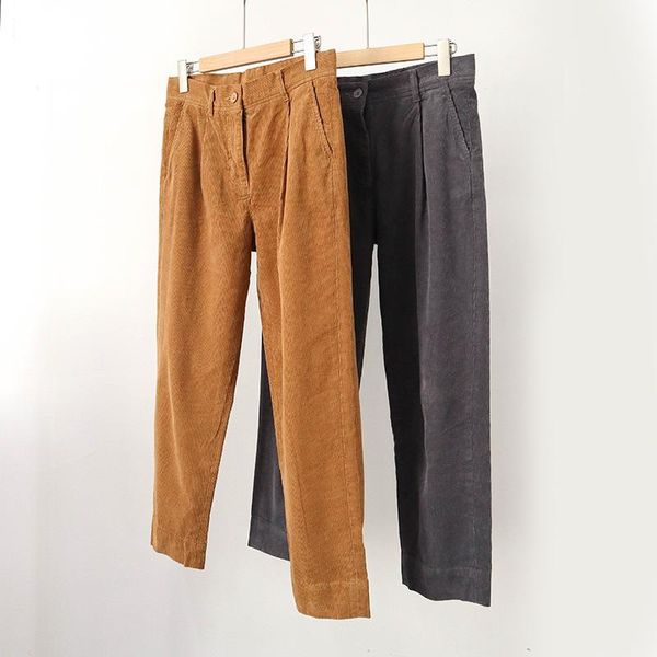 2020 autumn women's ankle-length pants two colors simple loose female casual trousers, Black;white
2020 autumn women's ankle-length pants two colors simple loose female casual trousers, Black;white