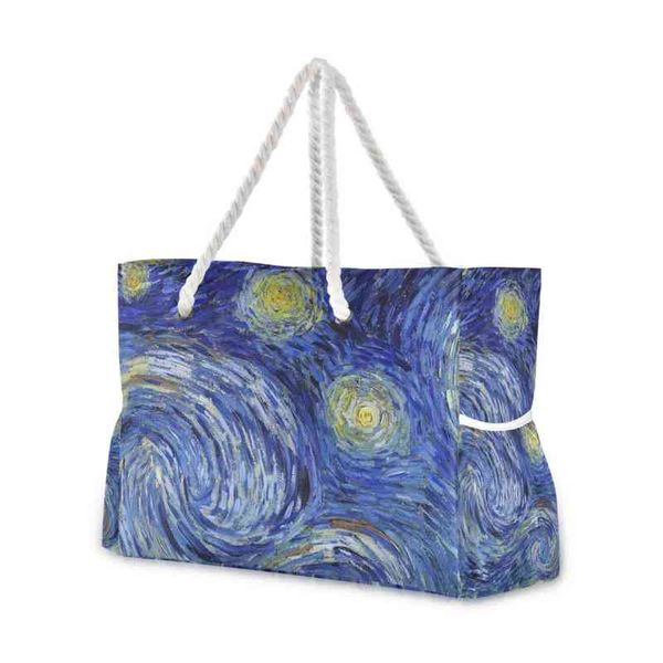 shopping bags brand women bags bolso 2021 new fashion women's large capacity beach handbag van gogh oil painting shoulder handbag luxur
shopping bags brand women bags bolso 2021 new fashion women's large capacity beach handbag van gogh oil painting shoulder handbag luxur