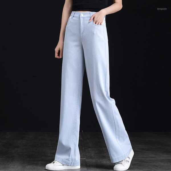 women's jeans summer slim lyocell mid waist straight pants full length jeans n02041, Blue
women's jeans summer slim lyocell mid waist straight pants full length jeans n02041, Blue