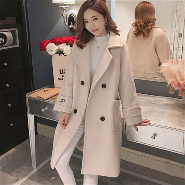 winter wool coat and jacket women korean pink long jacket warm elegant thicken wool coat cashmere vintage long cape female, Black
winter wool coat and jacket women korean pink long jacket warm elegant thicken wool coat cashmere vintage long cape female, Black