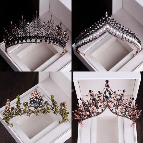 baroque black crown crystal pearl bridal tiaras rhinestone pageant diadem wedding hair accessories bride headband tiara de noiva, Golden;silver
baroque black crown crystal pearl bridal tiaras rhinestone pageant diadem wedding hair accessories bride headband tiara de noiva, Golden;silver
