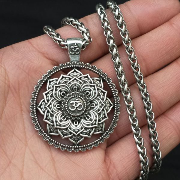 indian mythology ancient indian mandalo flower-shaped necklace mandalo pendant zen yoga om necklace jewelry, Silver
indian mythology ancient indian mandalo flower-shaped necklace mandalo pendant zen yoga om necklace jewelry, Silver