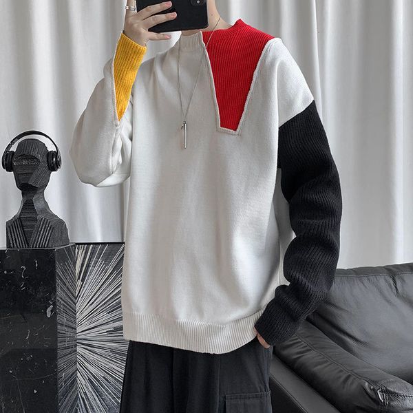 winter sweater men's warm fashion hit color casual o-neck knitted pullover men loose korean knitting sweaters mens clothes -3xl, White;black
winter sweater men's warm fashion hit color casual o-neck knitted pullover men loose korean knitting sweaters mens clothes -3xl, White;black