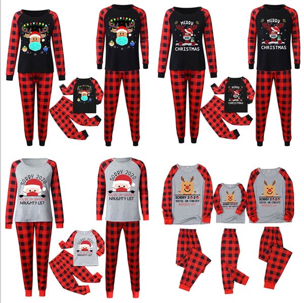 family matching 2020 2021 mask christmas pajamas set buffalo plaid two piece outfits kids pjm blouse+pants night clothes sleepwear e110301, Blue
family matching 2020 2021 mask christmas pajamas set buffalo plaid two piece outfits kids pjm blouse+pants night clothes sleepwear e110301, Blue