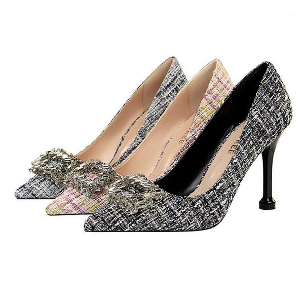 dress shoes fashion banquet high-heeled wedding single metal diamond buckle high heels shallow pointed toe stiletto1, Black
dress shoes fashion banquet high-heeled wedding single metal diamond buckle high heels shallow pointed toe stiletto1, Black