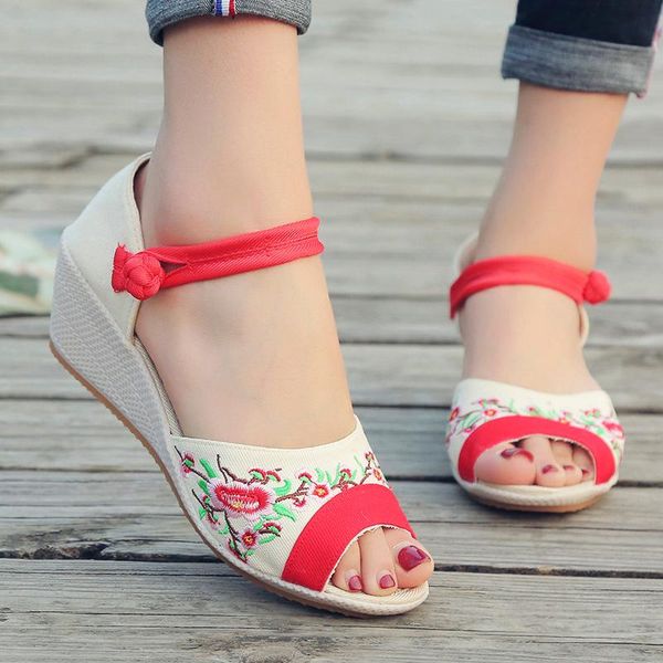 sandals aardimi women's embroidered platform women peep toe high heeled summer wedges shoes for woman sandials mujer, Black
sandals aardimi women's embroidered platform women peep toe high heeled summer wedges shoes for woman sandials mujer, Black