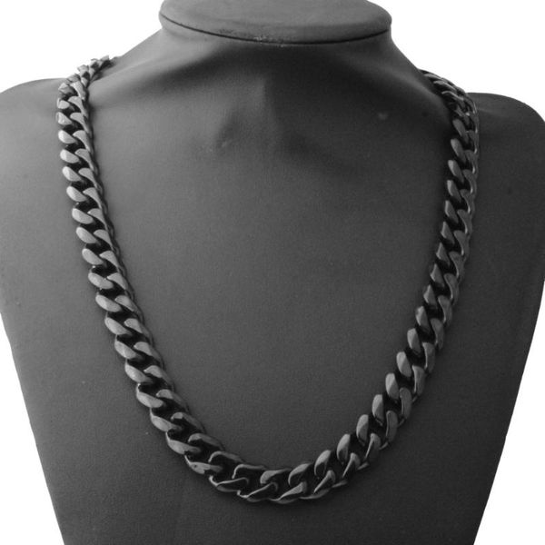 3/15mm cool jewelry 316l stainless steel black color cuban curb chain biker jewelry men's necklace or bracelet 7"-40, Silver
3/15mm cool jewelry 316l stainless steel black color cuban curb chain biker jewelry men's necklace or bracelet 7"-40, Silver