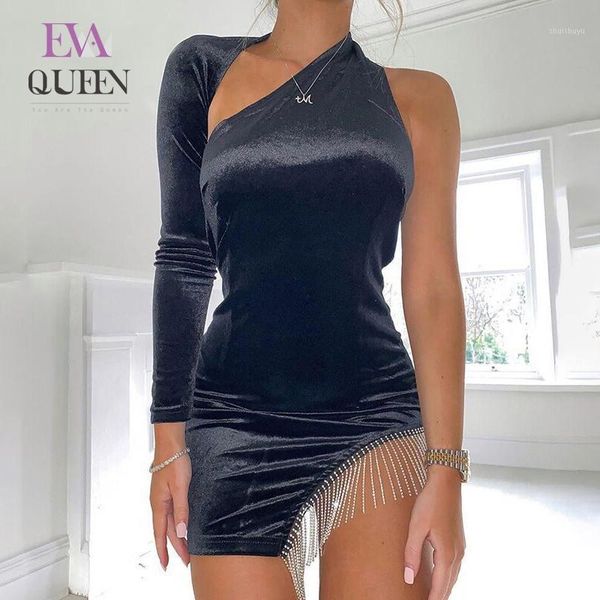 evaqueen bodycon tassel summer dress women black one shoulder elegant mini dress club night party dresses vestidos 20201, Black;gray
evaqueen bodycon tassel summer dress women black one shoulder elegant mini dress club night party dresses vestidos 20201, Black;gray