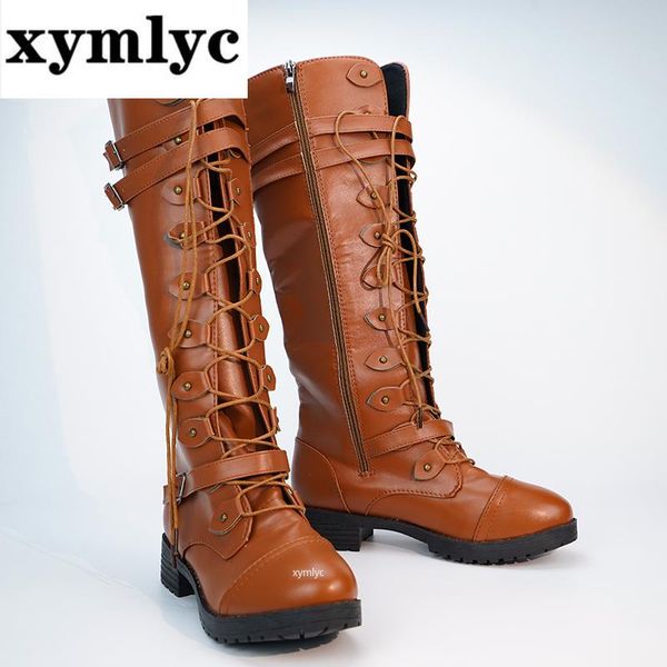 колено высоких сапог женщин осени зима узелок плоская обувь sexy steampunk pu ретро пряжка женщины обувь женских снега сапоги, Black
колено высоких сапог женщин осени зима узелок плоская обувь sexy steampunk pu ретро пряжка женщины обувь женских снега сапоги, Black