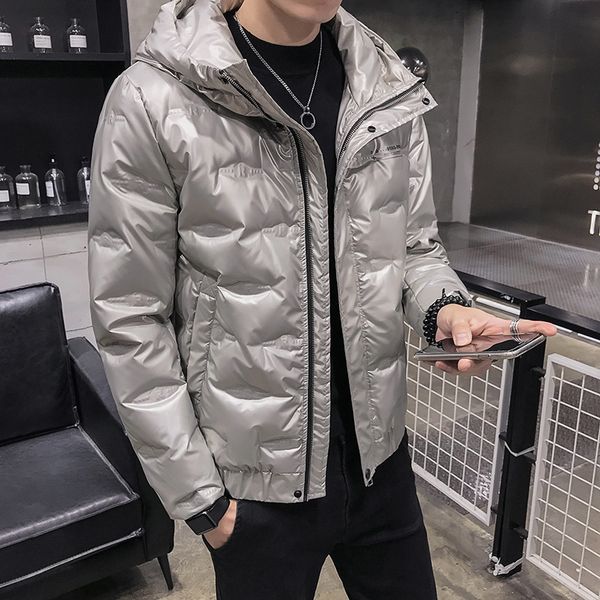 casual hooded 2019 winter new style fashion bright surface down jacket trend warm coat men's, Black
casual hooded 2019 winter new style fashion bright surface down jacket trend warm coat men's, Black