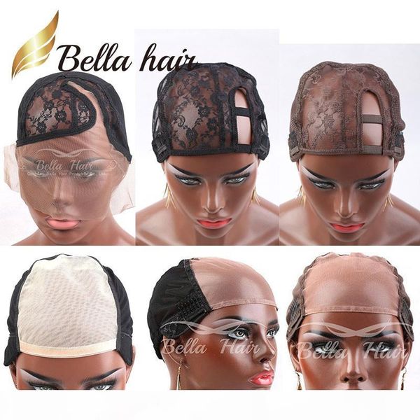 bella hair professional lace wig caps for making wig u-part lace caps color brown black c cap with adjustable straps, Black;brown
bella hair professional lace wig caps for making wig u-part lace caps color brown black c cap with adjustable straps, Black;brown